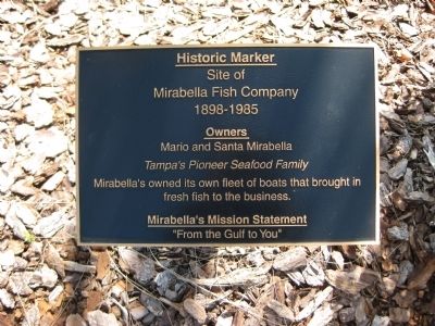 Site of Mirabella Fish Company Historic Marker image. Click for full size.