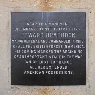Edward Braddock Marker image. Click for full size.