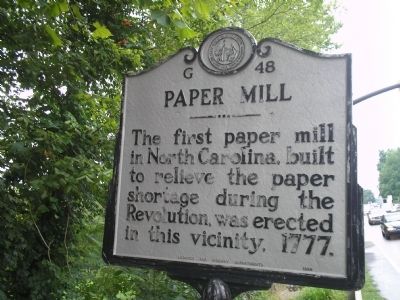 Paper Mill Marker. Click for full size. Paper Mill Marker image. Click for full size.