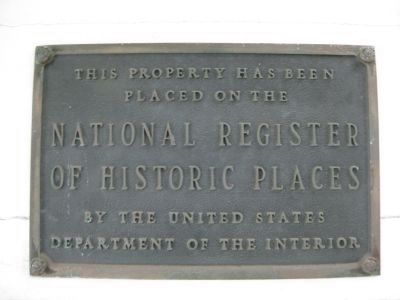 Old Schoolhouse NRHP Plaque image. Click for full size.