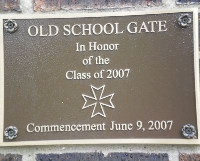 Old School Gate Marker. Click for full size. Old School Gate Marker image. Click for full size.