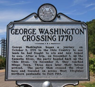 George Washington Crossing, 1770 Marker image. Click for full size.