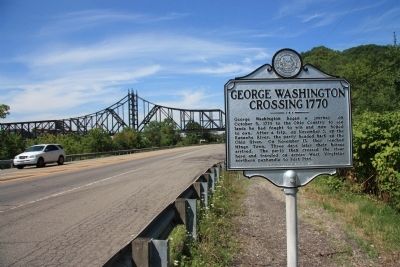 George Washington Crossing, 1770 Marker. Click for full size. George Washington Crossing, 1770 Marker image. Click for full size.