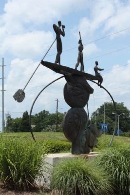 The Augusta Canal Water fountain display at the canal park image. Click for full size.