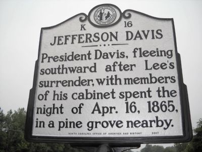 Jefferson Davis Marker image. Click for full size.