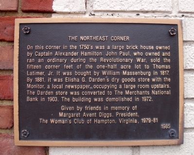 The Northeast Corner Marker image. Click for full size.