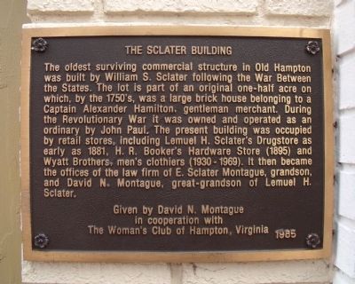 The Sclater Building Marker image. Click for full size.