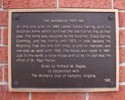 The Magnolia Tree Inn Marker image. Click for full size.