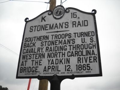 Stoneman’s Raid Marker. Click for full size. Stoneman’s Raid Marker image. Click for full size.