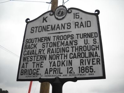 Stoneman’s Raid Marker image. Click for full size.