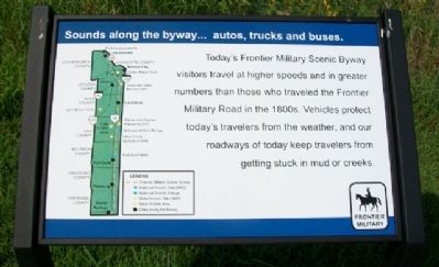 Sounds along the byway...auto, trucks and buses Marker image. Click for full size.