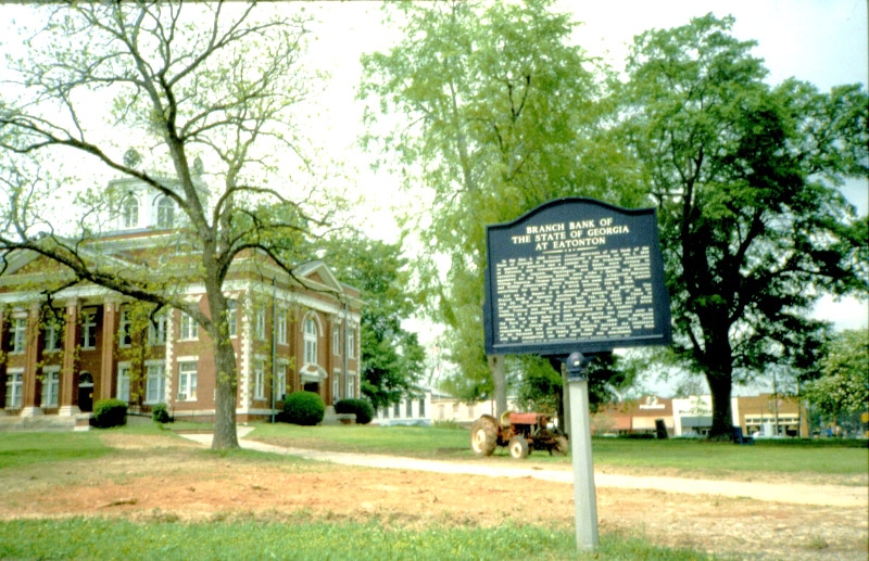 Branch Bank of the State of Georgia at Eatonton Marker