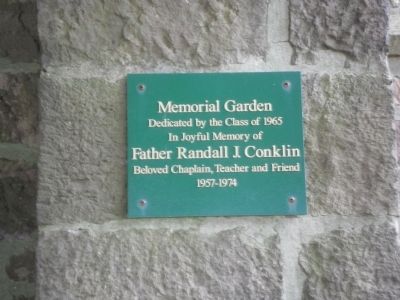 Memorial Garden Marker. Click for full size. Memorial Garden Marker image. Click for full size.