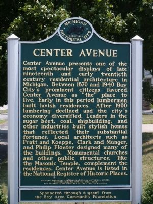 Center Avenue Marker image. Click for full size.