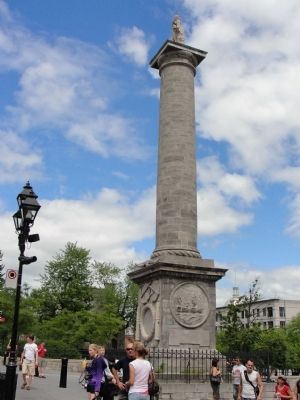 Nelson Column - north face inscription image. Click for full size.