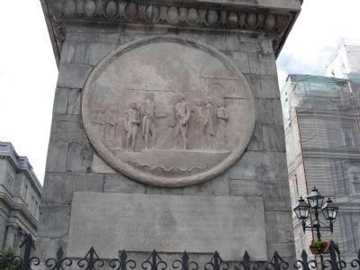 Nelson Column - east face inscription image. Click for full size.