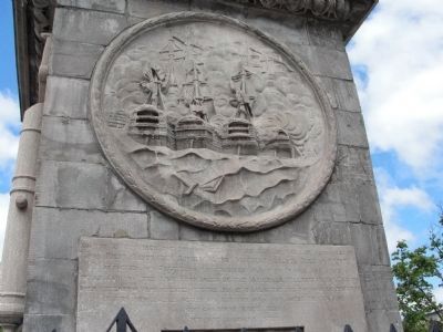 Nelson Column - south face inscription image. Click for full size.