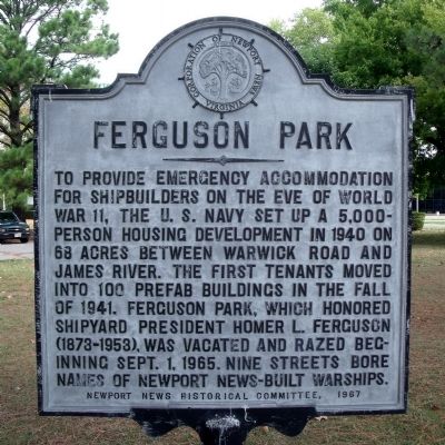 Ferguson Park Marker image. Click for full size.