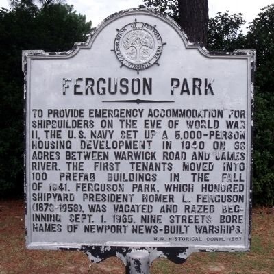 Ferguson Park Marker image. Click for full size.