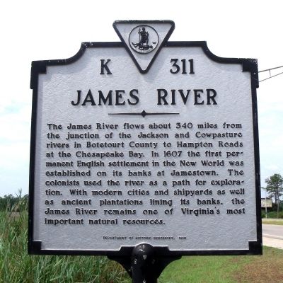 James River Marker. Click for full size. James River Marker image. Click for full size.