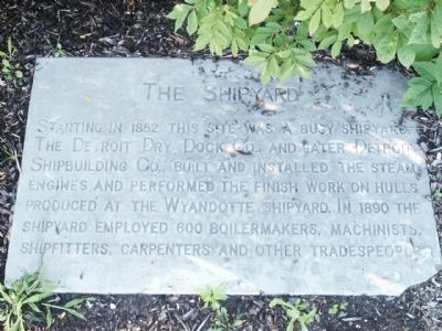 Glimpses of Detroit's Riverfront History Marker - Stone 3 image. Click for full size.