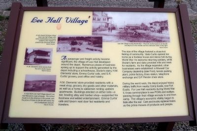 Lee Hall Village Marker. Click for full size. Lee Hall Village Marker image. Click for full size.