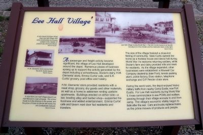 Lee Hall Village Marker image. Click for full size.
