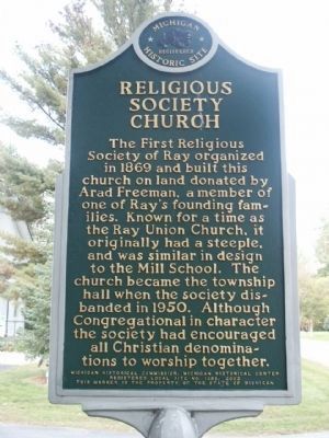 Religious Society Church Marker. Click for full size. Religious Society Church Marker image. Click for full size.
