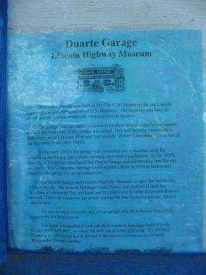 Information Posted in the Window of the Garage. Click for full size. Information Posted in the Window of the Garage image. Click for full size.