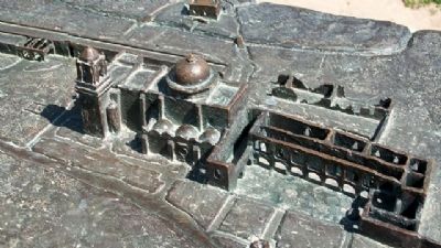 Mission San Jos Chapel in Bronze Diorama image. Click for full size.