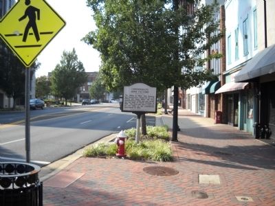 Marker on N Main Street image. Click for full size.