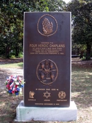 Four Heroic Chaplains Monument image. Click for full size.