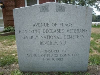 Avenue of Flags Marker. Click for full size. Avenue of Flags Marker image. Click for full size.