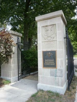 Beverly National Cemetery Gate image. Click for full size.