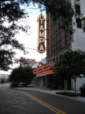 Tampa Theatre Marquee image. Click for full size.