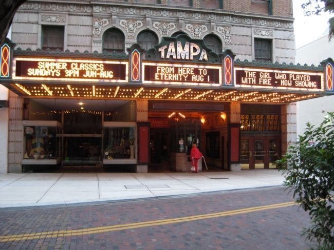 The Tampa Theatre Marquee and Box Office image. Click for full size.