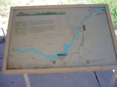 Apache Lake Marker. Click for full size. Apache Lake Marker image. Click for full size.