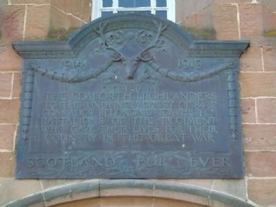 Seaforth Highlanders Marker. Click for full size. Seaforth Highlanders Marker image. Click for full size.