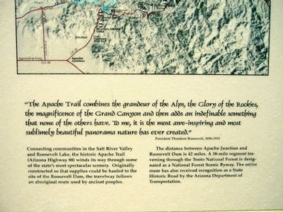 Welcome to the Apache Trail Historic Road Marker image. Click for full size.