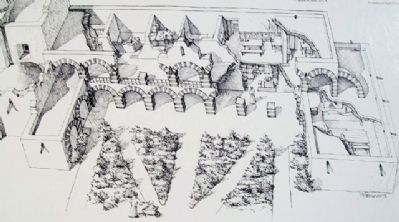 Drawing of The Convento on Marker image. Click for full size.