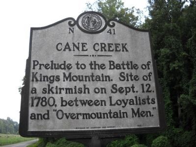 Cane Creek Marker. Click for full size. Cane Creek Marker image. Click for full size.
