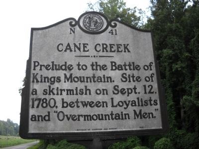 Cane Creek Marker image. Click for full size.