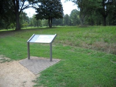 Marker on Cowpens National Battlefield. Click for full size. Marker on Cowpens National Battlefield image. Click for full size.