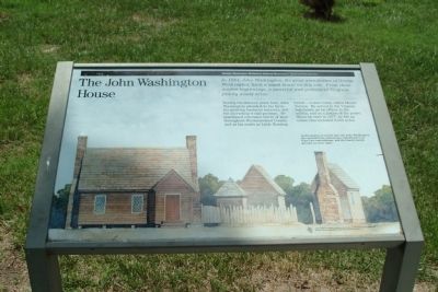 John Washington House Marker. Click for full size. John Washington House Marker image. Click for full size.