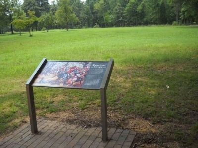 Marker on Cowpens National Battlefield. Click for full size. Marker on Cowpens National Battlefield image. Click for full size.