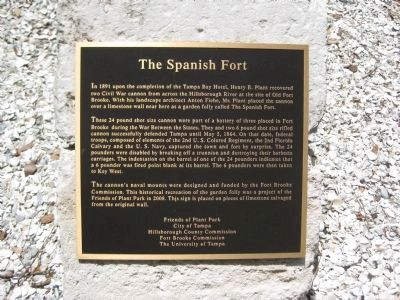 The Spanish Fort Marker image. Click for full size.