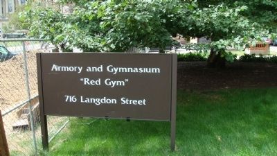 Armory & Gymnasium Sign image. Click for full size.