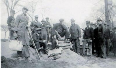 Building the Scout Cabin. Click for full size. Building the Scout Cabin image. Click for full size.