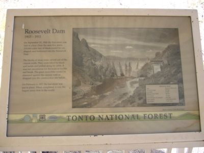 Roosevelt Dam Marker image. Click for full size.