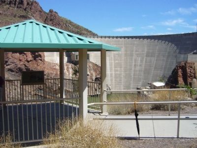 Roosevelt Dam Marker. Click for full size. Roosevelt Dam Marker image. Click for full size.